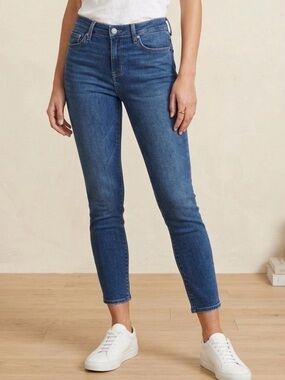 PAIGE Verdugo Crop Stretch Jeans Medium Wash Size 31
